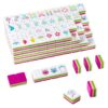My Mahjong Trove 1.26’’ American Mahjong Tile Set(4 Layer), 160 Blue Acrylic Engraved Tiles with Mahjong Tiles Bag and Accessories.