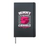 My name is mommy and my game is cornhole Hardcover Journal, Black