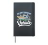 My Retirement Vehicle Boating Retirement Plan Yacht Pontoon Hardcover Journal, Black