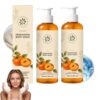 Myrilith Persimmon Liquid Body Wash 3.38 fl oz, Pump Dispenser Shower Gel with Outer Box, Rich Lather Formula for Daily Bathing for Women and Men (2PCS)