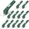 Mysora 12 Pcs Insect Catcher, Plastic Bug Capture Tool with Slide Closure for Indoor and Outdoor Use, Green