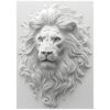 Mystery Lion Puzzles 1000 Pieces for Adults, Unique Wildlife Nature Animal Art Challenging Jigsaw Puzzles, Aesthetic White Lion Puzzles for Adults