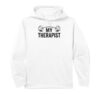 My Therapist Barbell Funny Workout Weight Lifting Performance Hoodie