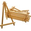 MYYZMY 10 Pcs 7.5 Inch Mini Wood Display Easel, Tabletop Easels