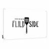 MZBS Tin Plate Sign With Country Themed Decor Folded Edge - Decorative Funny Metal Wall-mounted Inspirational Wall | Western For Bedroom & Grill Master: Catch You On The Flip Side Bbq