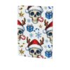 MZERSE A5 Planner Cover Universal Faux Leather Book Jacket Blue Skull