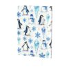 MZERSE A5 Planner Cover Universal Faux Leather Book Jacket Snowman Penguin