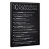 MZLJAPAGN 10 Fucking Rules For Success Motivational Poster Art