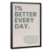 MZLJAPAGN One Percent Better Day Motivational Growth Mindset Poster