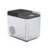 MZRYCKG Stainless Steel Ice Machine Home Milk Tea Shop Automatic Dormitory Mini