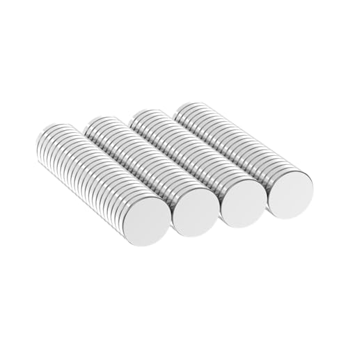N42 Strong Neodymium Mini Disc Magnet, 3/8" D x 1/16" H - 100 Pack, Powerful Rare Earth Magnets Decorative Round Fridge Magnets,Small Refrigerator Magnet for Whiteboard,Locker,DIY Building Scientific