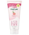Naive Makeup Removal Face Wash with Peach Leaf Extract, Gentle Hydrating Facial Cleanser, Pack of 1