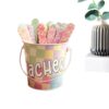 Name Sticks Educational Learning Tag with Metal Bucket Holder