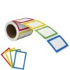 Name Tags Stickers 2500pcs(10roll) Colorful Self Adhesive Large Label with Blank Self-Adhesive Sticky Note Stickers Name Handwritten