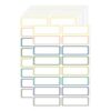 Name Tags Stickers 480pcs(30Sheet) Multipurpose Self-Adhesive Labels Oil Resistant Rectangular Stickers for Whiteboard Storage Bin
