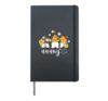 Nanny Grandma Women Cute Gnomes with Bees Sunflower Hardcover Journal, Black