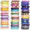 NANYNNU 66 Rolls Gold Foil Washi Tape Set - Decorative Washi Stickers, Colored Tape, Cute Washi Tapes for Journaling Supplies, Scrapbooking Supplies kit, Junk Journal, Craft Supplies