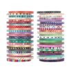 NANYNNU Cute 48 Rolls Washi Tape Set,Foil Gold Thin Decorative Masking Washi Tapes,3MM Wide DIY Paper Tape for DIY Craft Scrapbooking Gift Wrapping Planner