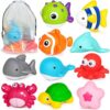 NAODONGLI Montessori Little People Farm Ocean Animals for Toddlers 18+Months,Early Preschool Learning Animals Figurines Matching Games,Fine Motor Skills Sensory for Boys Girls Ages 1-3