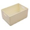 Narrow Plastic Storage Bins with Handles, 12.6"(L)×8.6"(W)×5.9"(H) Inch Large Collapsible Baskets, Slim Hard Organizer Containers for Pantry, Bathroom, Closet Shelves, Laundry, Office, Dorm, Kitchen