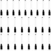 NASSMOSSE 50-Pack Fine Tip Dry Erase Markers – 4.5 Inch with Eraser Cap, Black for Whiteboards and Office