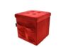 Nataluna Bean Bag Velvet Red 38 x 38 cm with Pockets and Buttons