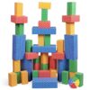 NATIONAL GEOGRAPHIC Kids Jumbo Cardboard Building Blocks – 40 Heavy-Duty Bricks in 3 Sizes, Build & Learn with Game Spinner & Activity Cards for Kids 3+, Indoor Play Construction Toy for STEM Learning