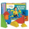 National Geographic Kids Jumbo Foam Blocks – 30-Piece Foam Building Blocks for Toddlers & Preschoolers, Soft Stackable Blocks with Storage Bag, Early Learning & Sensory Building Toy
