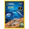 National Geographic Shark Dig Kit - Excavation Science Kit with 2 Shark Figurines for Kids, Includes Dig Tool, Science Kits for Kids Age 8-12