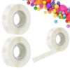 Natipo 600PCS Glue Balloon Dots, Removable Sticky Spots, Extra Strong Glue Dots Double Sided for Birthday Party, Wedding, Christmas Decorations and DIY Scrapbooking Craft