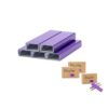 NatSumeBasics 3000 Purple Staples 26/6 Standard Colored Staple Refill for Desk Stapler, 1000 Per Pack, Total 3 Pack Staples (Purple)