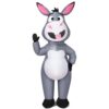 NatuBeau Inflatable Donkey Costume Adult, Blow Up Donkey Halloween Costume