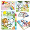 NaTuGi Foil Art Fun for Kids - Animal Theme Arts and Crafts Kits，Kids Fun Art Supplies ，Creative Birthday Gift ，Travel Toys，Suitable for Girls and Boys Craftikit (Animal)