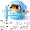 NAUQUOHZ Drawing Robot for Kids with 100 Cards, Montessori Painting Toys with Voice Interaction&16 Color Pens Educational Drawing Machine Toys for 3 4 5 6 7 8 Year Old Boys Girls