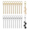 NCIWAN 20 PCS Keychain Making Kit Swivel Snap Hook Lobster Claw Clasps and Extender Chain Silver Metal Keychain Clips with Key Ring Bulk for DIY Craft Supplies Jewelry Key Chain Bags Accessories Gift