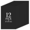 Ndsox 12 Pack Black Foam Board 24" x 36", 6MM Thick Foam Core Poster Board