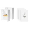 Ndsox 2 Pack 36" x 48" White Trifold Poster Board Foam Core Bundle | 3 Pack White Foam Board 24" x 36"