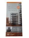 Neat Freak 24 Bottle Stacking Metal Wine Rack, 16.5" w x 13.5" d x 31.6" h, 24 Bottle Capacity