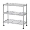 Neliangia 3-Tier Adjustable Chrome Metal Wire Storage Shelving Unit