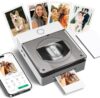 Nelko Photo Printer, 2x3 Portable PP02 Inkjet Printer for Sticker, Magnetic, Water Transfer & Heat Transfer Paper, Bluetooth Compatible with iOS & Android, App Editing, Ivory