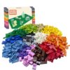 Nemorleyl 1200 Pieces Bulk Classic Building Blocks Set, Compatible with Major Brands, Basic Building Bricks Box Multiple Colors and Shapes Available