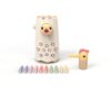 Nene Toys Little Woodpecker – Montessori Magnetic Toy for Toddlers 2-4 – Educational Toy for 2 3 Year Old Kids – Fine Motor Skills Learning Game – Soft Pink