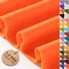Neon Orange Felt Fabric 36'' X 36'',1.4mm Large Felt Sheets Soft Durable Crafts Felt by The Yard for Nonwoven Fabric DIY Sewing, Letter Coaster, Party & Holiday Ornament,Arts Decoration Projects