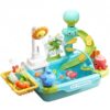 Neptuiby Toddler Sink with Running Water Kids Play Toy Set Multi-Functional Water Play Table with Automatic Circulation Large Capacity for Indoor Outdoor Fun Octopus..