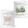 Nestura Promoted To Grandparent 2026 Mug Set, Grandmas And Grandpas Gifts, Grandma And Grandpa Pregnancy Announcement, New Grandparent Gift For Christmas, Grandma And Grandpa Cup For Baby Announcement