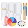Netbiio Childrens Set Painting Discs for Drawing Puzzles Decors Creative Learning Expression Painting Discs Set Childrens