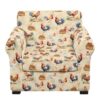 NETILGEN Stretchy Sofa Armchair Covers Farmhouse Rooster Furniture Protector for Pets and Kids 2 Pieces Split Sofa Cushion Covers with Elastic Bottom Home Living Room Decor