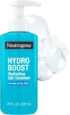 Neutrogena Hydro Boost Hydrating Face Wash & Makeup Remover, Gentle Facial Cleanser Gel with Hyaluronic Acid, Locks Moisture for Soft Supple Skin, Hypoallergenic, Oil-Free, Soap-Free, 7.8 fl oz