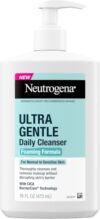 Neutrogena Ultra Gentle Foaming Facial Cleanser, Fragrance Free Hydrating Face Wash for Sensitive Skin, Daily Non Over Drying Makeup Remover, Hypoallergenic, Soap & Dye Free, Non-Comedogenic, 16 Fl Oz
