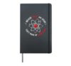 Never Trust an Atom They Make Up Everything Hardcover Journal, Black